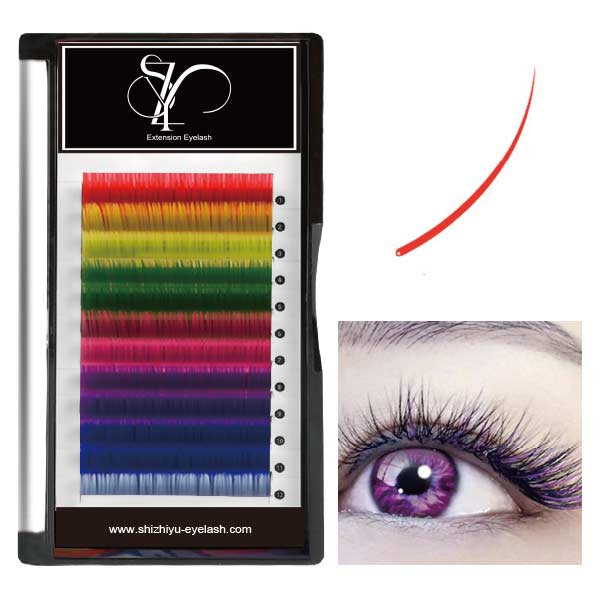 SOLID COLOR SINGLE ROUND HAIR FALSE EYELASHES | shizhiyu