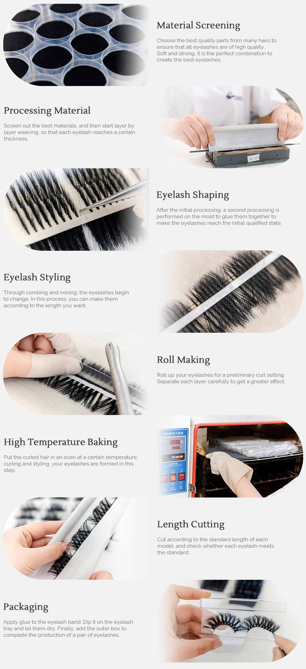 Eyelash production | shizhiyu